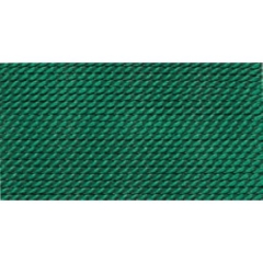 Nylon Beading Thread, Green, Size 1, 0.35 Millimeters, Pack of 10||BDC-116.01