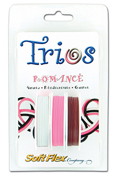 Soft Flex Trio Bead Wire, Romance, 0.019 Inch, 10 Feet, Pack of 3||BDC-405.05