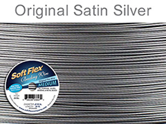 Soft Flex Beading Wire, Satin Silver, .019 Inch, 30 Feet||BDC-419.00