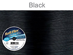 Soft Flex Beading Wire, Black, .019 Inch, 100 Feet||BDC-420.23