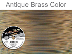 Soft Flex Beading Wire, Metallic Antique Brass, .024 Inch, 30 Feet||BDC-424.60