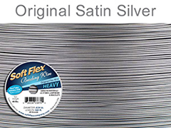 Soft Flex Beading Wire, Satin Silver, .024 Inch, 100 Feet||BDC-425.00