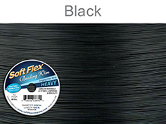 Soft Flex Beading Wire, Black, .024 Inch, 100 Feet||BDC-425.23