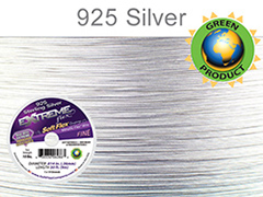 Soft Flex Extreme Bead Wire, Sterling Silver, 0.014 Inch, 30 Feet||BDC-780.03