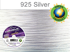 Soft Flex Extreme Bead Wire, Sterling Silver, 0.014 Inch, 50 Feet||BDC-781.03