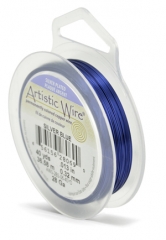 Artistic Colored Silver Wire, Blue, 28 Gauge, 40 Yards||BDC-828.36