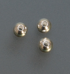 Sterling Silver Seamed Beads, 3 Millimeter, Pack of 100||BDS-243.16