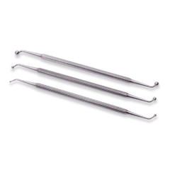 Double Round Head Burnishers, Set of 3, 6-1/2 Inches||BRN-300.00