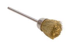 1/2" CUP BRUSH-BRASS, STRAIGHT, 3/32" mandrel||BRS-427.00