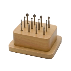 Deluxe Burs, Setting Assortment, 12 Pieces with Stand||BUR-540.05