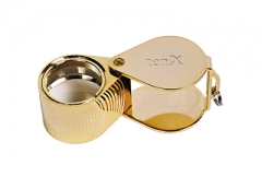 Diamond Cut Loupe, 10X, Gold, 21.5 Millimeter||ELP-747.02