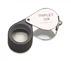 Diamond Loupe, 10X Triplet, Black and Chrome, 20.5 Millimeters||ELP-759.13