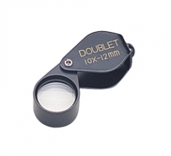 Loupe, 10X Doublet, Black, 12 Millimeter||ELP-761.10