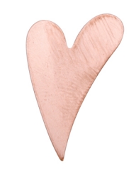 18GA COPPER FUNKY HEART, 1 1/2" X 1", PK/6||MET-130.03