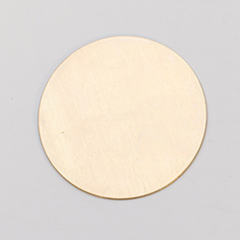 Brass Circle, 24 Gauge, 1-1/2 Inch, Pack of 6||MET-400.05