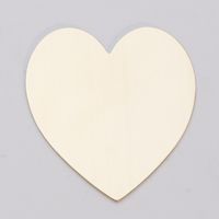 BRASS 24ga- 1-3/8" x        1-1/2"  LARGE HEART - Pack of 6||MET-436.10