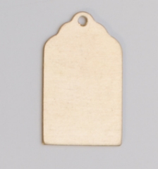 Brass Luggage Tag with Hole, 24 Gauge, 13/16 by 1/2 Inch, Pack of 144||MET-450.18G