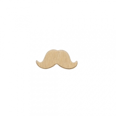 BRASS 24ga - SMALL MUSTACHE - Pack of 144||MET-450.78G