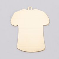 BRASS 24ga - LARGE T-SHIRT W/RING - Pack of 6||MET-460.68