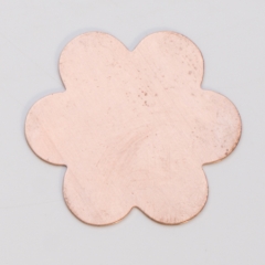 Copper 6-Petal Flower, 24 Gauge, 1-3/8 Inch, Pack of 144||MET-540.20G