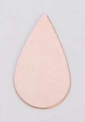 Copper Teardrop, 24 Gauge, 3/4 by 1-1/4 Inch, Pack of 6||MET-550.32