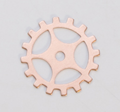 Copper Gear with Spokes, 24 Gauge, 3/4 Inch, Pack of 6||MET-550.40