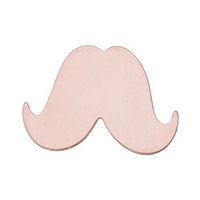 COPPER 24ga - LARGE MUSTACHE - Pack of 6||MET-550.76