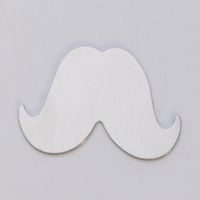 NICKEL SILVER - 24ga - LARGE MUSTACHE - Pack of 6||MET-650.76