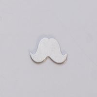 NICKEL SILVER - 24ga - SMALL MUSTACHE - Pack of 6||MET-650.78