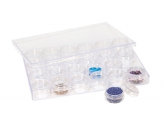 Plastic Storage Container, 24 in 1, 9 by 6 by 3/4 Inch||PKG-325.24