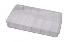 Compartment Box with Hinged Lid, 6 Compartments, 11 by 6-3/4 by 1-3/4 Inches||PKG-350.06