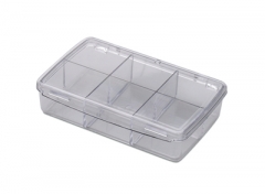 Compartment Box with Hinged Lid, 6 Compartments, 4-5/8 by 3 by 1-1/8 Inches||PKG-352.06