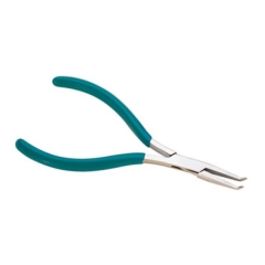 Micro Miniature Pliers, Bent Flat Nose, 5 Inches||PLR-580.50