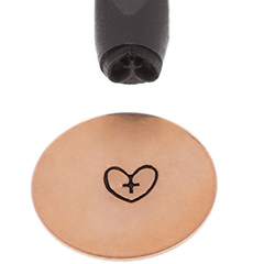 Elite Design Stamp, Heart with Cross||PUN-203.68