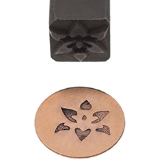 Elite Jumbo Design Stamp, 10 Millimeters, Fancy Flower||PUN-225.29