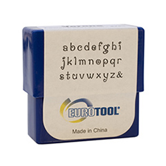 Verona Alphabet Stamp Set, Lower Case, 2mm, 27 Piece Set||PUN-730.00