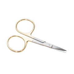 Cuticle Scissors, Straight Blade, Gold Handles, 3-1/2 Inches||SCI-102.00