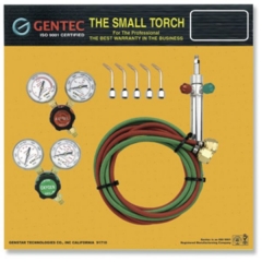 Gentec Small Torch Kits with Regulators, Oxy/Acetylene||SOL-226.00