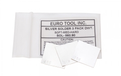 3pc SILVER SOLDER SHEET  1dwt ea- soft medium hard||SOL-860.90