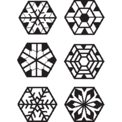 Metal Clay Design Block, Large Hexagon Blocks, Set of 3||STM-340.90