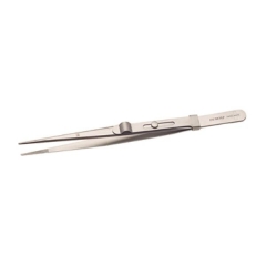 Original Dumont Diamond Tweezers, Stainless Steel Matte, Medium Point Locking||TWZ-101.76