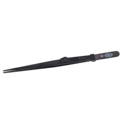 Allegro Diamond Tweezers, Stainless Steel, Black, Medium Point, Locking, 6-1/2 Inches||TWZ-173.76