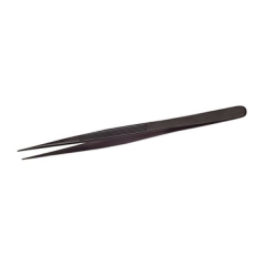 Economy Diamond Tweezers, Black Matte, Fine Point||TWZ-703.70