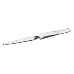 Cross Lock Utility Tweezer, Negative Locking, Blunt Tip, 6-1/2 Inches||TWZ-947.00