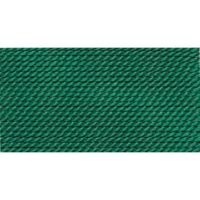 Nylon Beading Thread, Green, Size 1, 0.35 Millimeters, Pack of 10||BDC-116.01