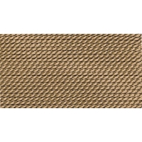 Nylon Beading Thread, Beige, Size 6, 0.70 Millimeters. Pack of 10||BDC-120.06