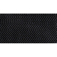 Nylon Beading Thread, Black, Size 4, 0.60 Millimeters, Pack of 10||BDC-123.04