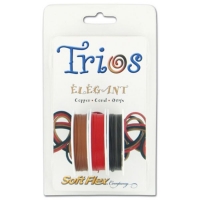 Soft Flex Trio Bead Wire, Elegant, 0.019 Inch, 10 Feet, Pack of 3||BDC-405.01