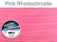 Soft Flex Beading Wire, Pink Rhodochrosite, .019 Inch, 30 Feet||BDC-419.02