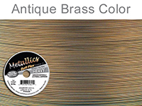 Soft Flex Beading Wire, Metallic Antique Brass, .024 Inch, 30 Feet||BDC-424.60